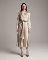 Silk Featherlight Wrap Blouse - Seasonal