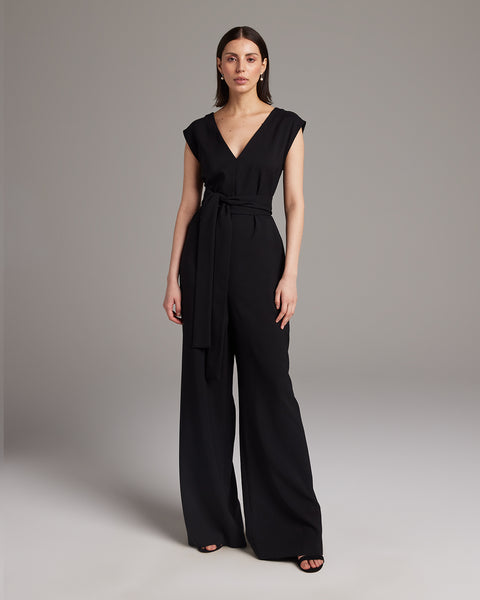 SALSATION 新作 V-Neck Jumpsuit VNeckJumpsuitBlack1_grande.jpg