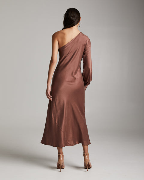 Bare Shoulder Dress in Cupro – VOZ Apparel
