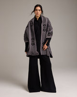 Asymmetrical Wool Estrella Wrap