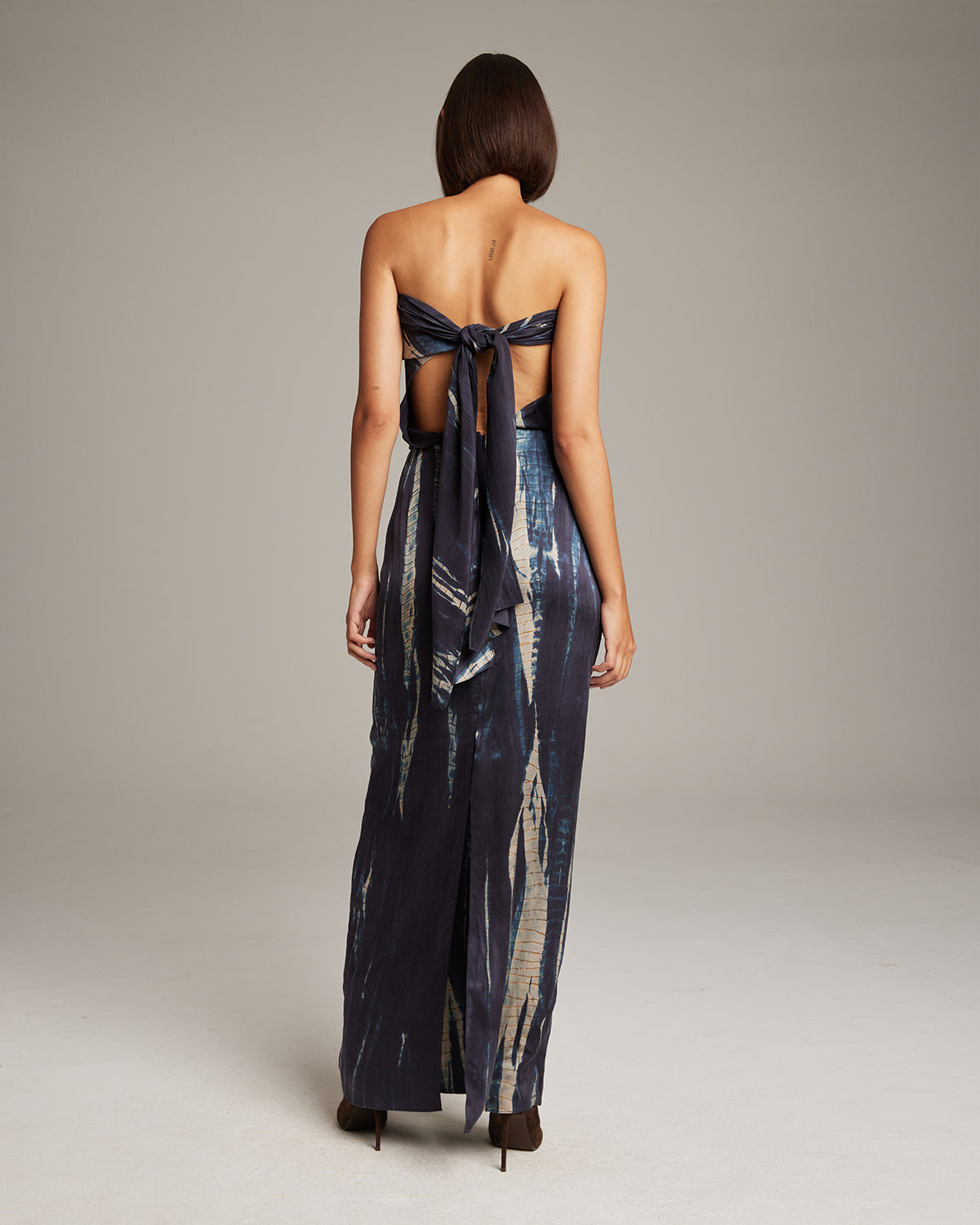 Charmed Satin Strapless Maxi Dress – MILK + HONEY LA