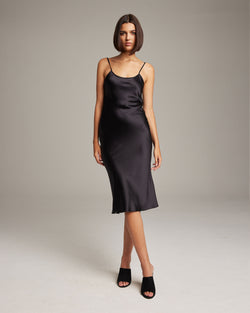 Midi Slip Dress - Seasonal Black / X-Large Midi Slip Dress - Seasonal Black / X-Large