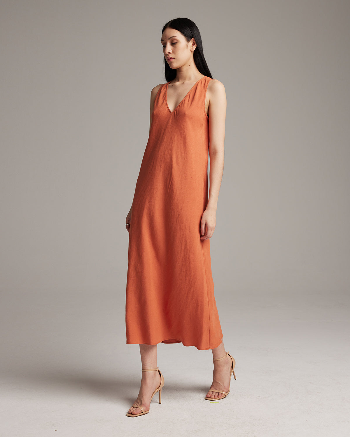 v neck maxi linen slip dress Women's Cotton Sleeveless Dress Ihhxva Linen Maxi Summer V-Neck Slip Casual Beach Vacation Flowy A-Line Silhouette Lightweight Breathable S-2XL