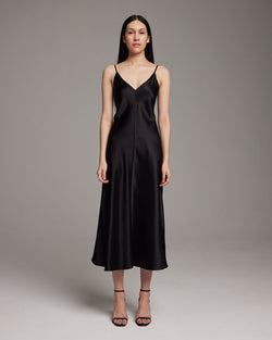 V-Neck Slip Dress Bone / Large V-Neck Slip Dress Bone / Large
