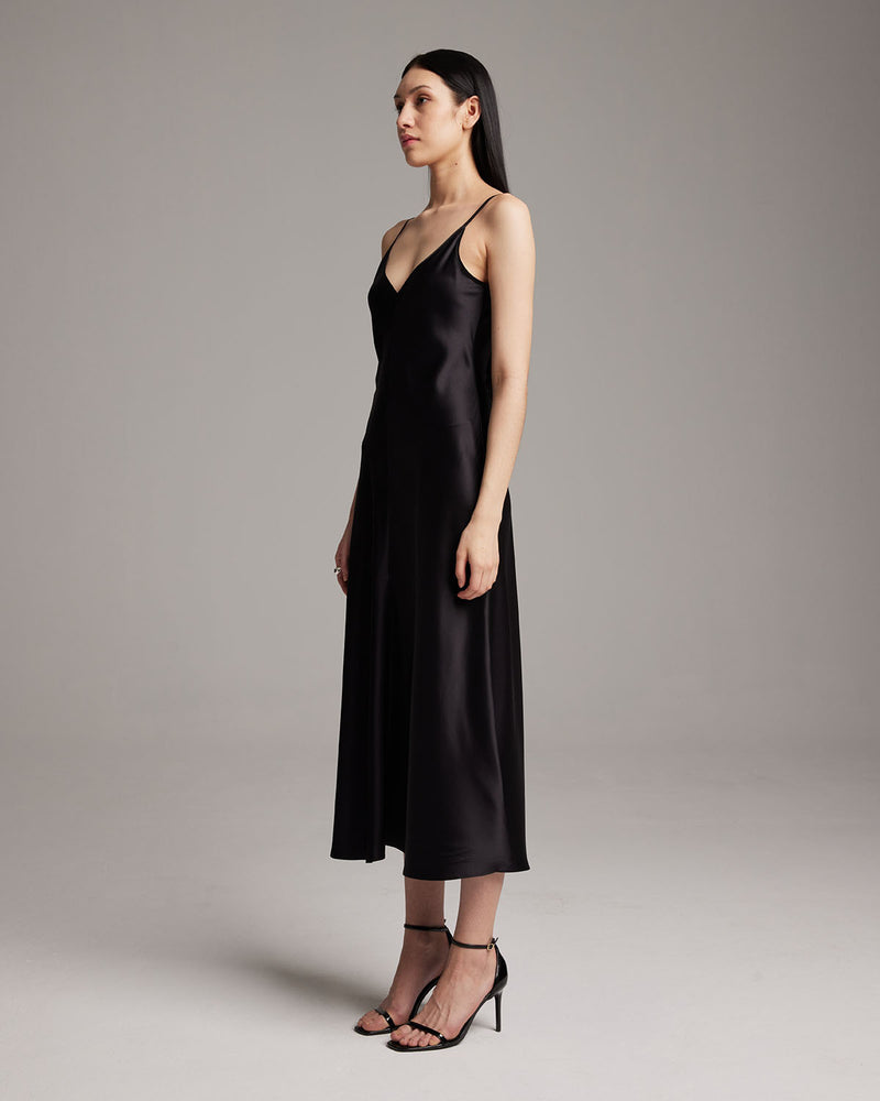 V-Neck Slip Dress Bone / Large