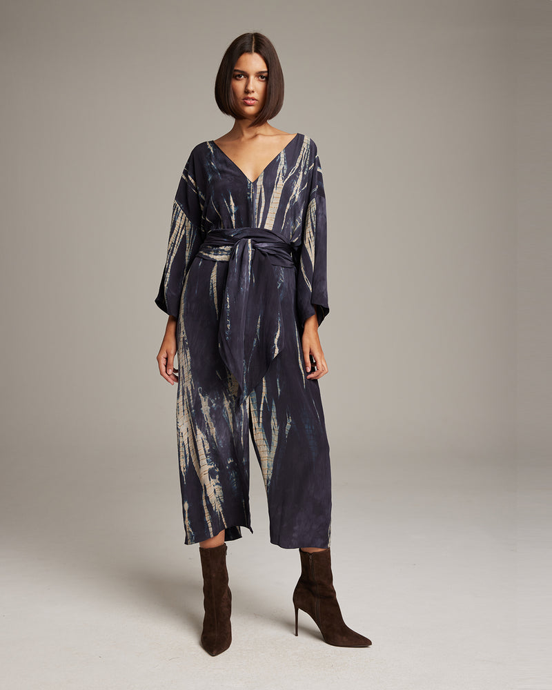 silk chiffon tunic dress Oversized Silk Chiffon Tunic Dress With Hand-embroidered Collar Sheer Kimono Tunic Top
