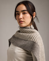 Natural Wool Chevron Scarf