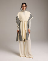 Striped Edge Caftan in Merino