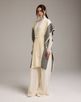 Striped Edge Caftan in Merino