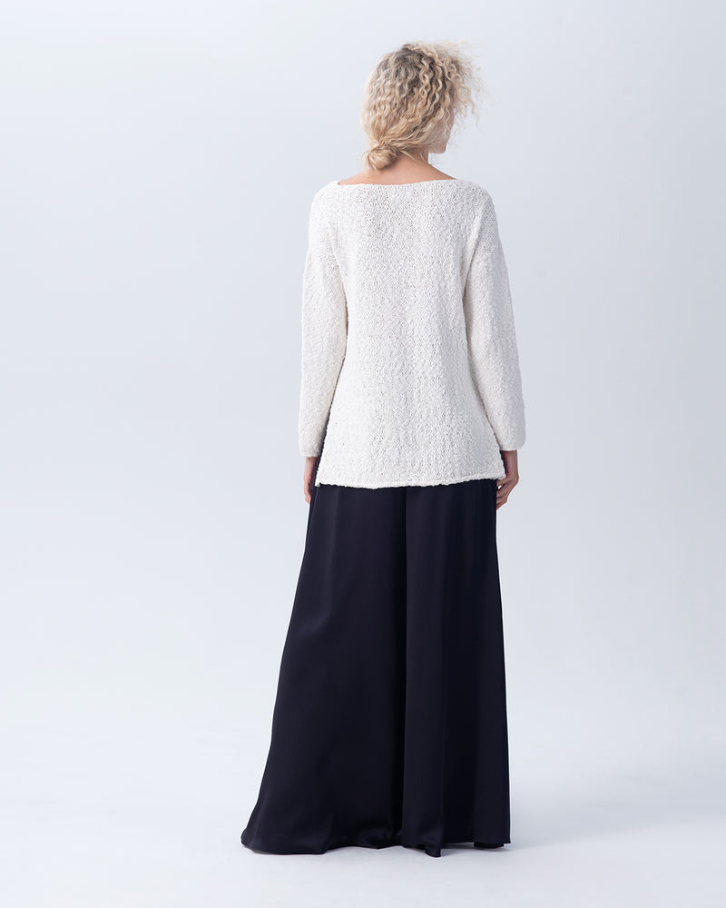 Cotton Flammé Relaxed Sweater