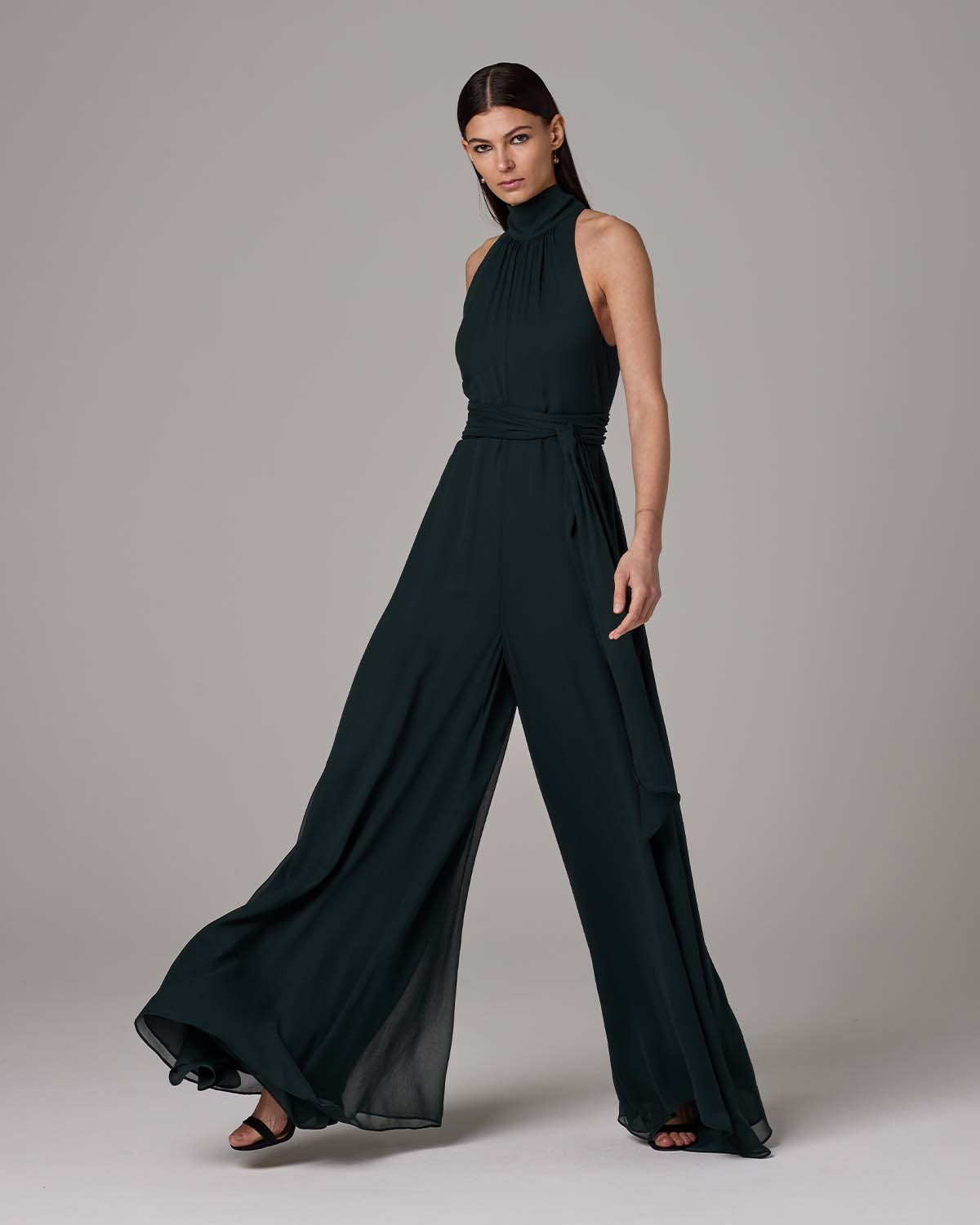 Crinkle Chiffon Palazzo Jumpsuit – VOZ Apparel