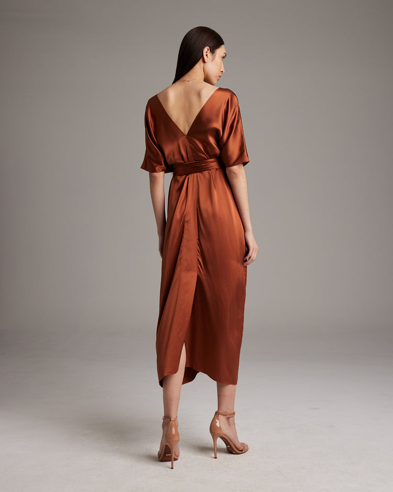 Kaftan Dress Rust / X-Small Kaftan Dress Rust / X-Small