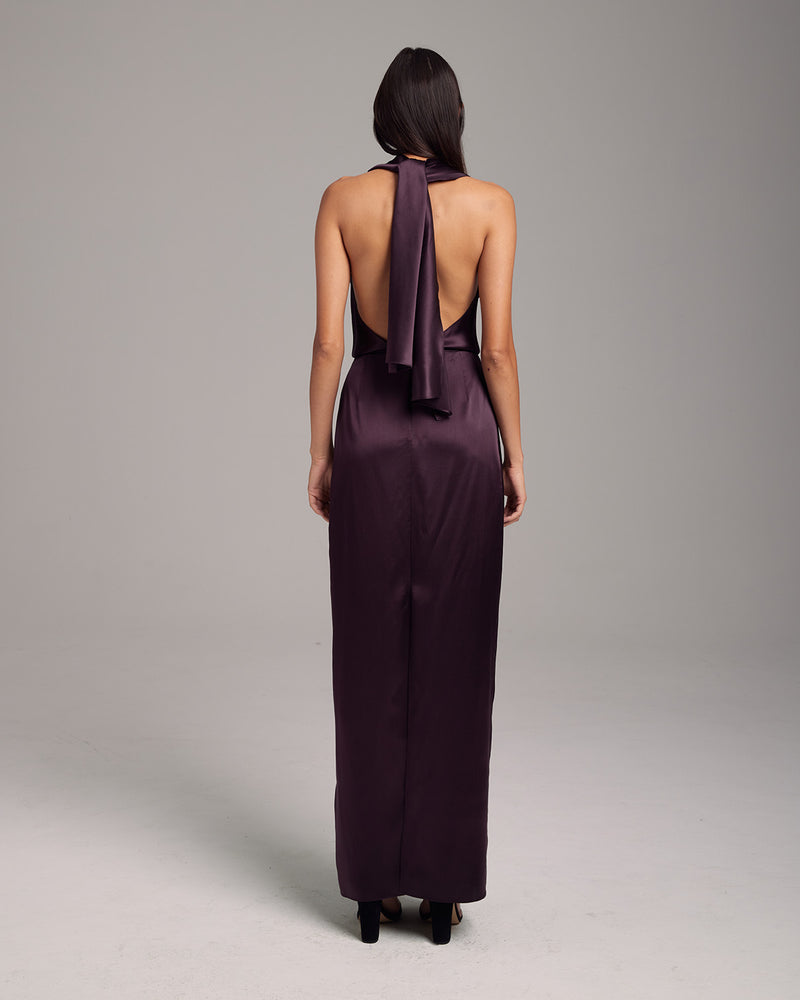 convertible halter dress Sao Paulo Sky Augustine Convertible Halter Midi Dress