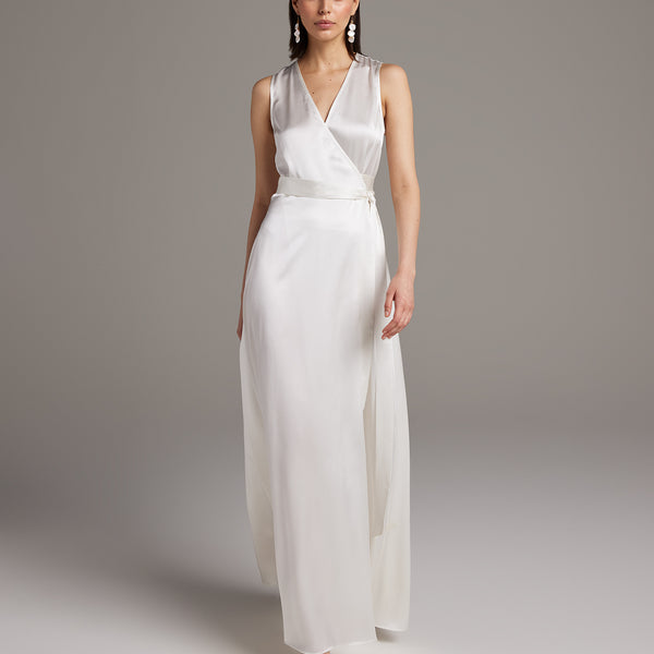 wrap dresses for wedding Delicate chiffon flutter dress JSKUMAR TRENDING CLOTHES 2024 Womens trendy dresses Emerie Stylish Short Sleeves Wrap