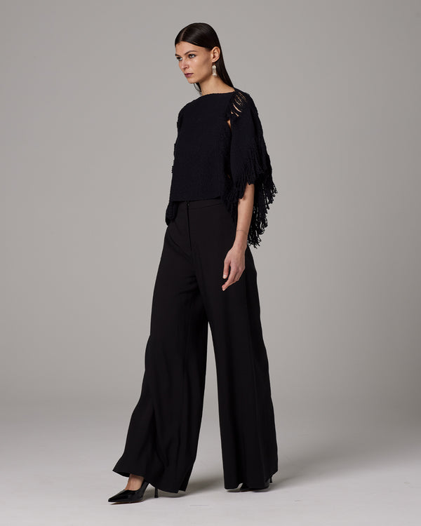 Lace Fringe Crop Top