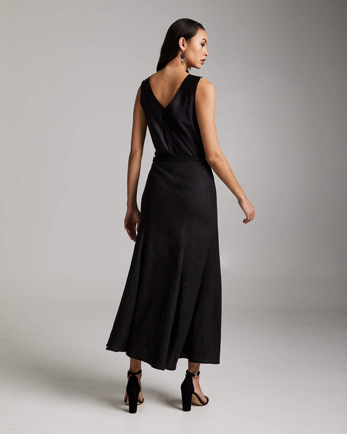 Linen Spiral Skirt – VOZ Apparel